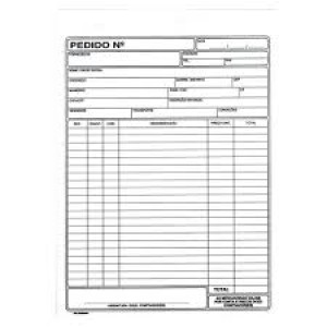 Talão pedido grande PCT C/5pçs 25X2 VIAS 9069 3359  FD
