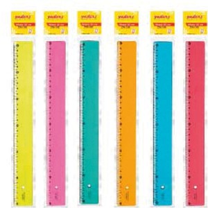 Regua 30 cm  c/1pç  new line sortida waleu