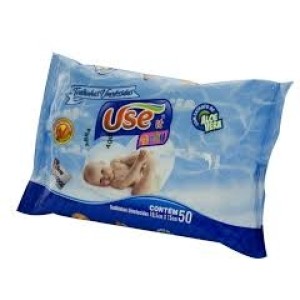 Toalinhas umedecidoas pct c/50 pçs  use-it