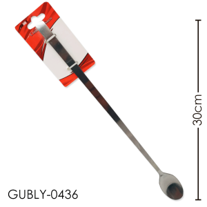 Colher suco inox 30cm c/1pç wx7937 wellmix / gubly-0436  0437