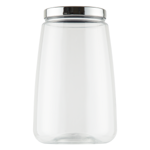 Pote pet redondo 3.0l c/1pç prata metaliz. 3300 bandeirante