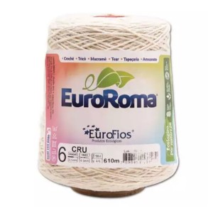 Barbante grande N.6 C/1 pç cru 610m 3582 euroroma