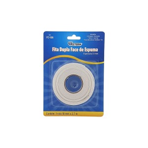 Fita dupla face espumada fc-108  18mmx2,70m western c/1pc