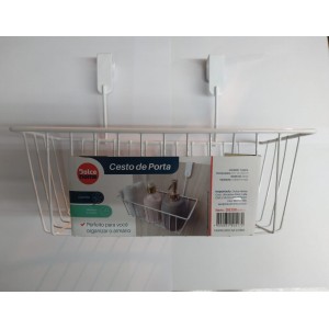 Cesto de porta metal  c/1 peça D0358