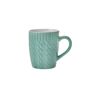 Caneca textura winter c/1pç 360ml  verde canc-037vd