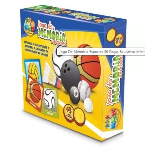Brinquedo jogo da memoria 122 esportes ggbplast