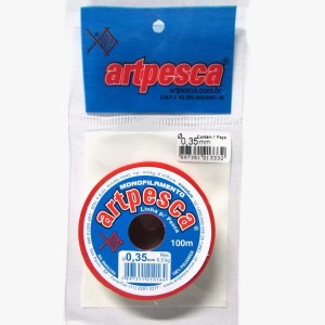 Linha artpesca 0,35 solapa c/1 pç c/100 mts