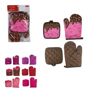 Kit cozinha luva e descanso de panela c/2pçs wx4838