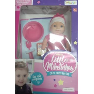 Brinquedo colecao little miketinhas papinha 1342 miketa