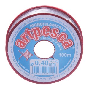 Linha  pesca artpesca 0,40 caixa c/20pçs c/100 mts cada