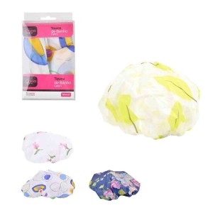 Touca de cetim para banho c/1 pç wx4956