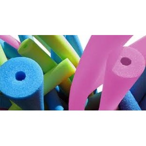 Espaguete (com furo) tubo flutuador c/1pç c/furo amarelo,azul,rosa,verde,laranja,roxo