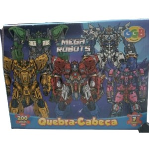 Brinquedo quebra cabeca 200pcs 1069 mega robots ggb
