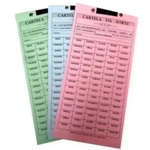 Rifa 50 nomes pct c/50und.  barao da sorte