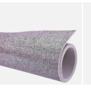 Placa eva c/ gliter prata  c/5pçs 40x60 9737 make+