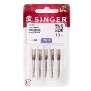 Agulha 2045 n.16 ponta de ouro c/10pçs singer