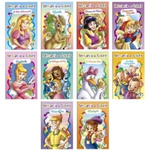 Livro brincando de colorir c/10 pçs 978-85-7398-130-8 todolivro