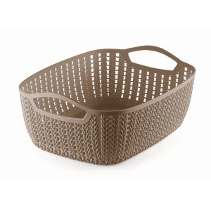 Cesto trançado plástico largo m c/1 pç or81204
