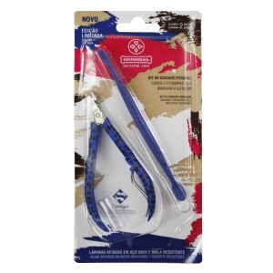 Alicate cuticula + espatula  m 758 c/1pç mundial
