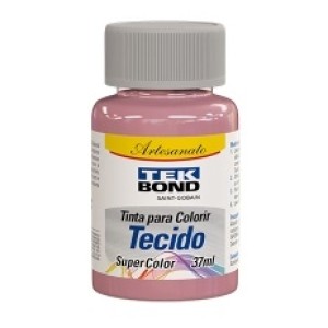 Tinta para tecido c/1pç rosa crush 37ml tek bond