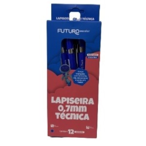 Lapiseira 0,7mm técnica azul c/12pçs  fe102211 futuro