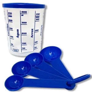 Kit medida certa c/5pçs 400ml azul 92.021.00 injetemp