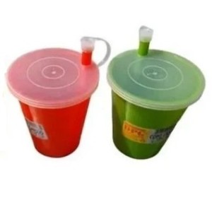 Copo canudo c/ tampa c/2pçs 0952 dpg