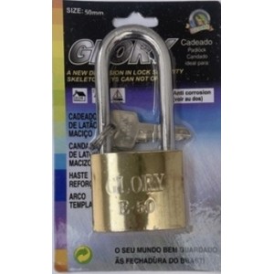 Cadeado longo c/1 peça 50mm glory