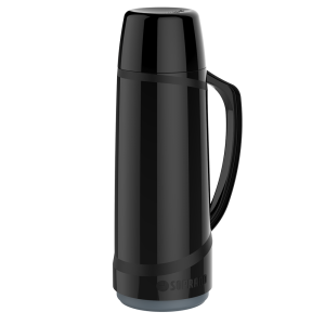 Garrafa térmica cristal c/1pc 1l preta soprano