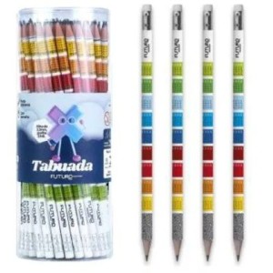 Lápis hb grafite fe092222 tabuada c/ borracha c/72 pçs futuro