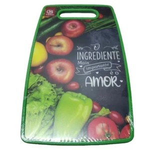 Tábua carne mdf revestida em plástico 23x37 cm sq-2854c c/1pç sq