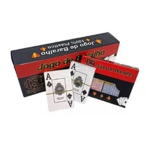 Baralho plástico sq-3389 c/6 jogos c/2  sq