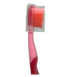 Escova dente cerda macia Infantil lisa c/12pçs c/capa sq-3609 sq