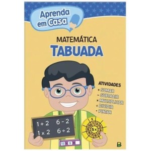 Livro aprenda em casa matematica tabuada c/1 pç 9182 todolivro 1149776