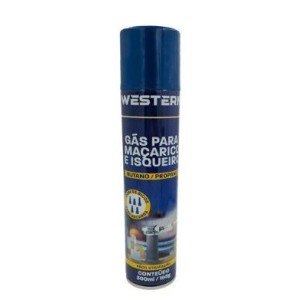 Gás p/ maçarico isqueiro 300ml gi-6000 c/1 pç western