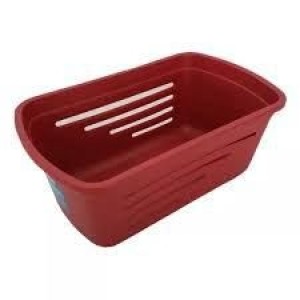 Cesto organizador grande vermelho soprano