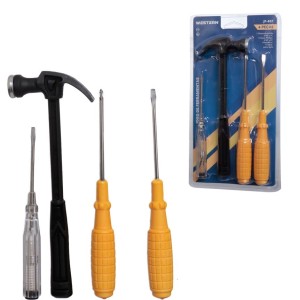 Jogo de ferramentas 4 peças western jf-837