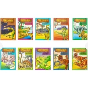 Livro dinossauros os gigantes da terra c/10 pçs 978-85-7398-530-6 todolivro