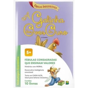 Livro fábulas inesquecíveis c/10pçs 978-85-7398-125-4 todolivro