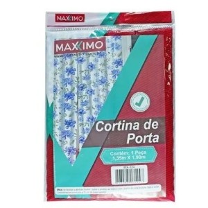 Cortina porta estanpada c/1pç 1,35x1,90 mx-324 maxximo