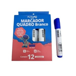 Marcador quadro branco fo272215 azul c/12 pç futuro