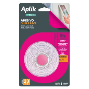 Fita adesiva dupla face transparente 20kg or36701n