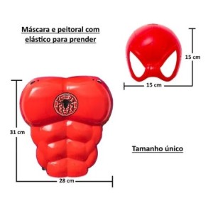 Brinquedo peitoral c/ mascara vermelho xis0099 toymaster