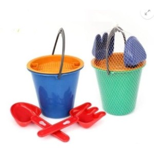 Brinquedo balde de praia pequeno 015 c/4 pçs leplastic