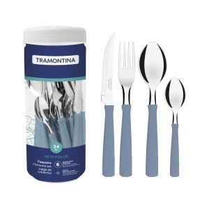 Faqueiro 24 Pcs New Kolor Azul 23198/693