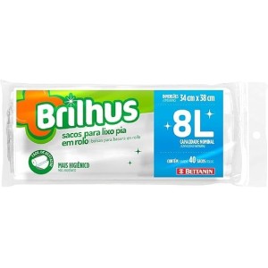 Sacos para lixo rolo pia 8l jeitosa bt2079