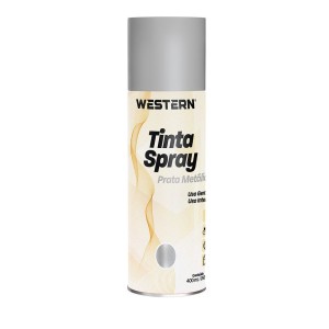 Tinta spray prata metalia 400ml/250g wq047 c/1pç western